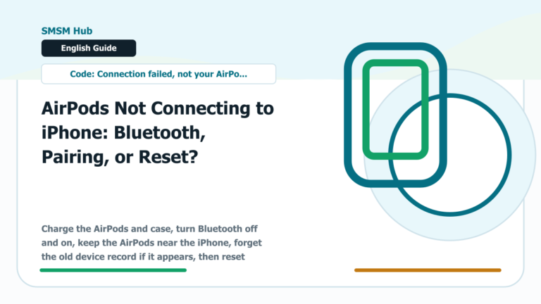 AirPods Not Connecting to iPhone: Bluetooth, Pairing, or Reset? - AirPods not connecting