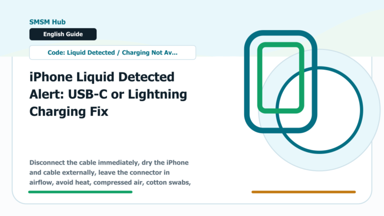 iPhone Liquid Detected Alert: USB-C or Lightning Charging Fix