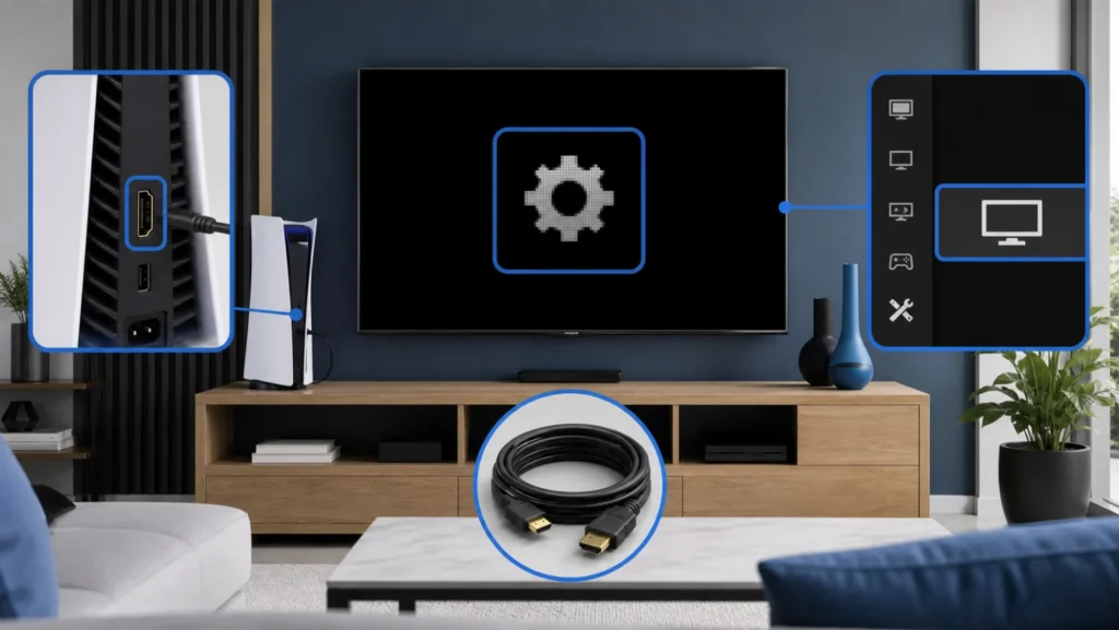 Console de jeu reliée directement au téléviseur avec port HDMI, câble de rechange et mode sans échec