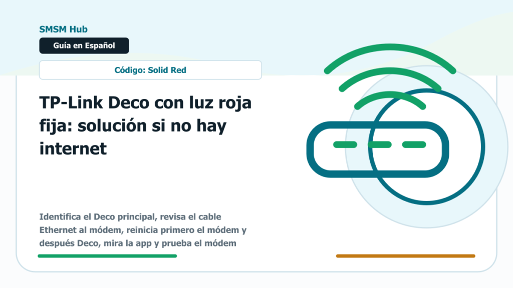 TP-Link Deco con luz roja fija: solución si no hay internet