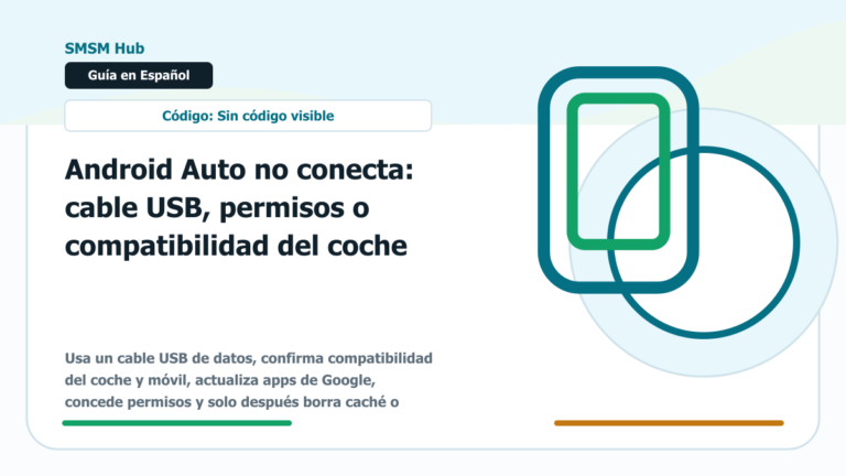 Android Auto no conecta: cable USB, permisos o compatibilidad del coche - Android Auto no conecta