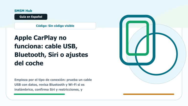 Apple CarPlay no funciona: cable USB, Bluetooth, Siri o ajustes del coche - Apple CarPlay no funciona