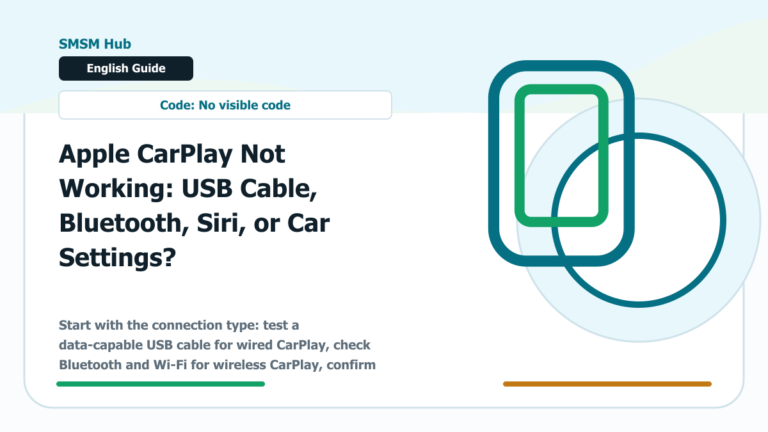 Apple CarPlay Not Working: USB Cable, Bluetooth, Siri, or Car Settings? - Apple CarPlay not working