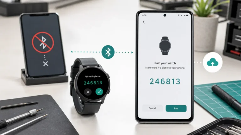 اقتران Galaxy Watch بالجوال عبر رمز تحقق مع النسخ الاحتياطي قبل نقل الهاتف