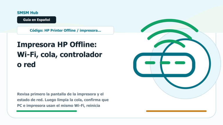 Impresora HP Offline: Wi-Fi, cola, controlador o red - impresora HP offline Wi-Fi cola controlador