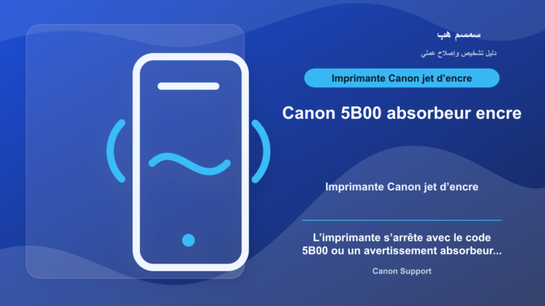 Imprimante Canon 5B00 : absorbeur d’encre plein ou service requis - Canon 5B00 absorbeur encre