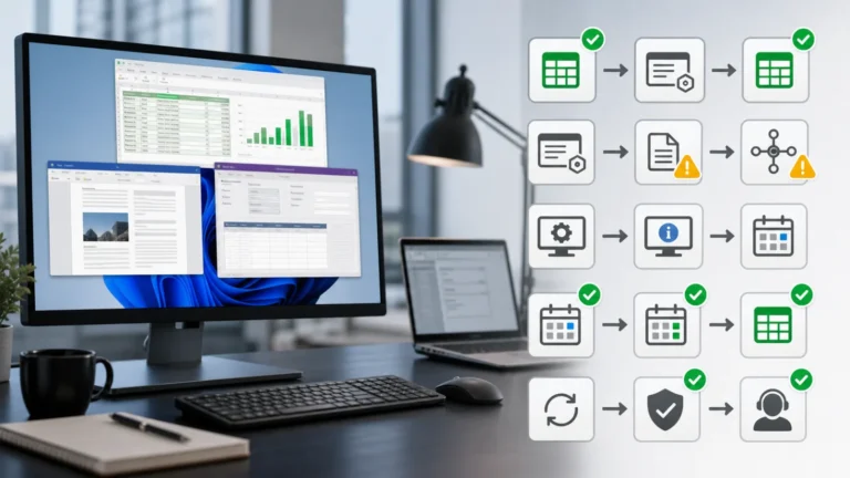 Windows 11 Office OLE launch diagnosis comparing direct opening and third-party workflow with build check June update July cumulative fix restart and business support