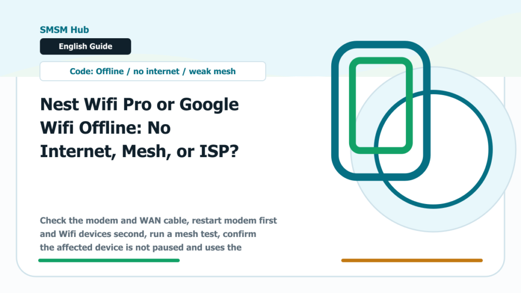 Nest Wifi Pro or Google Wifi Offline: No Internet, Mesh, or ISP? - Nest Wifi Pro Google Wifi Offline No Internet
