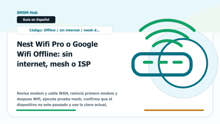 Nest Wifi Pro o Google Wifi Offline: sin internet, mesh o ISP - Nest Wifi Pro Google Wifi Offline sin internet