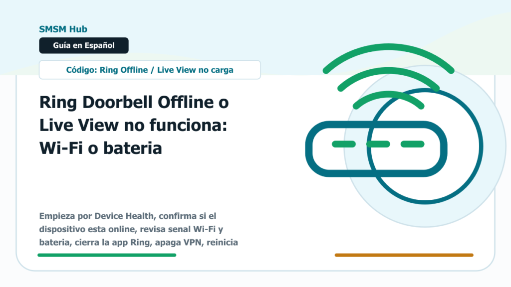 Ring Doorbell Offline o Live View no funciona: Wi-Fi o bateria - Ring Doorbell Offline Live View no funciona