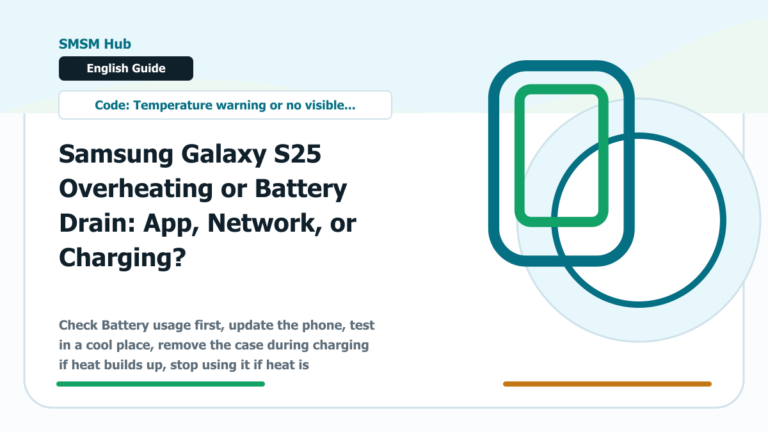 Samsung Galaxy S25 Overheating or Battery Drain: App, Network, or Charging? - Samsung Galaxy S25 overheating battery drain