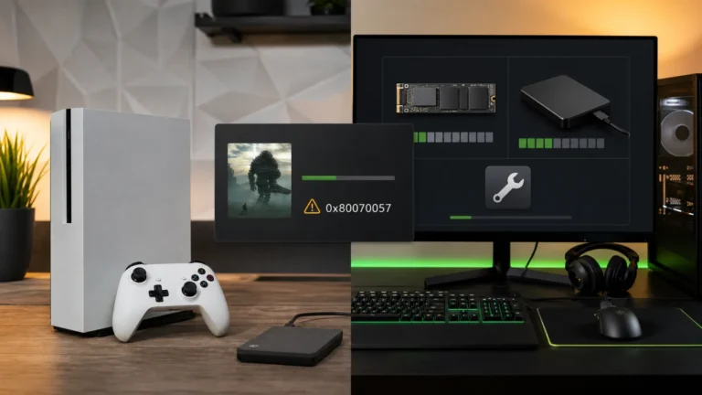 تشخيص خطأ Xbox 0x80070057 على جهاز الألعاب وتطبيق Xbox في Windows