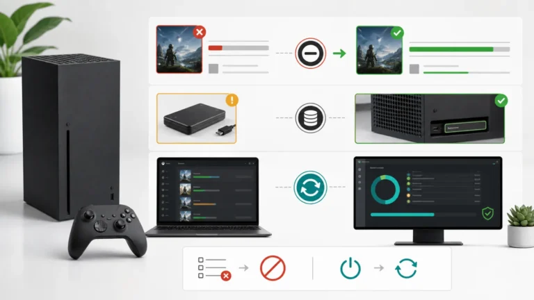 تشخيص خطأ Xbox 0x87e00031 بمقارنة لعبة واحدة وكل الألعاب والتخزين الداخلي والخارجي والكونسول وWindows PC
