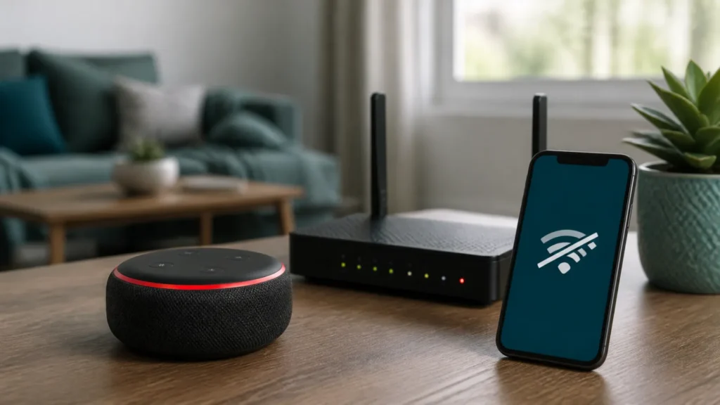جهاز Amazon Echo يظهر Offline بجوار راوتر وهاتف لا يتصل بالواي فاي