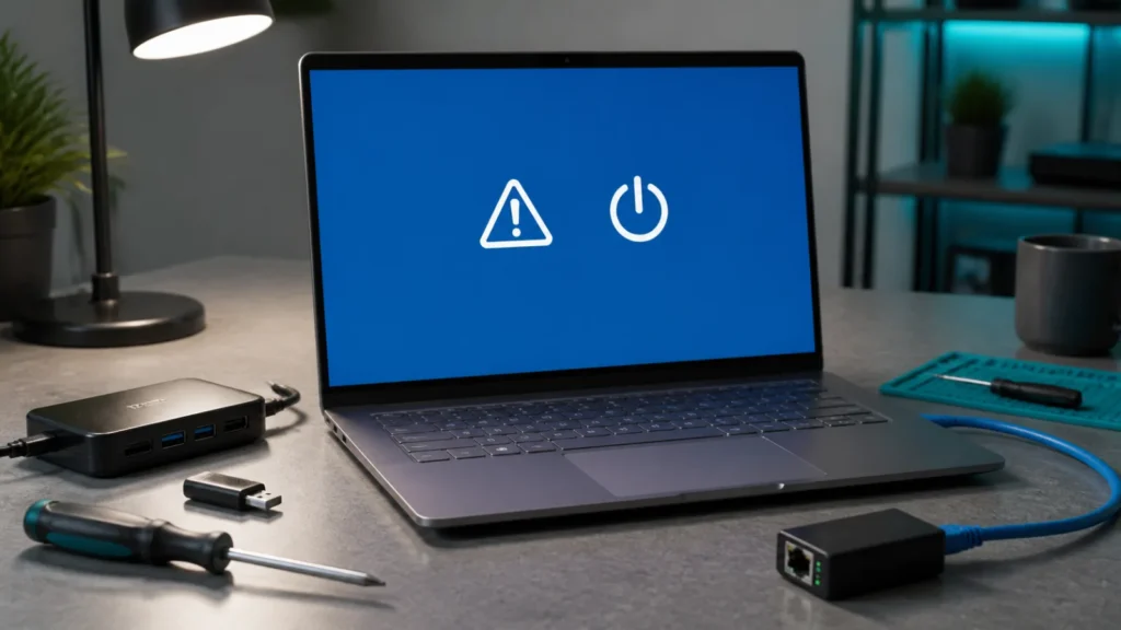 حاسب Windows يعرض خطأ طاقة مع Dock وUSB أثناء تشخيص 0x9F